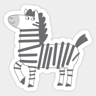 Cheeky Racing Zebra Sticker